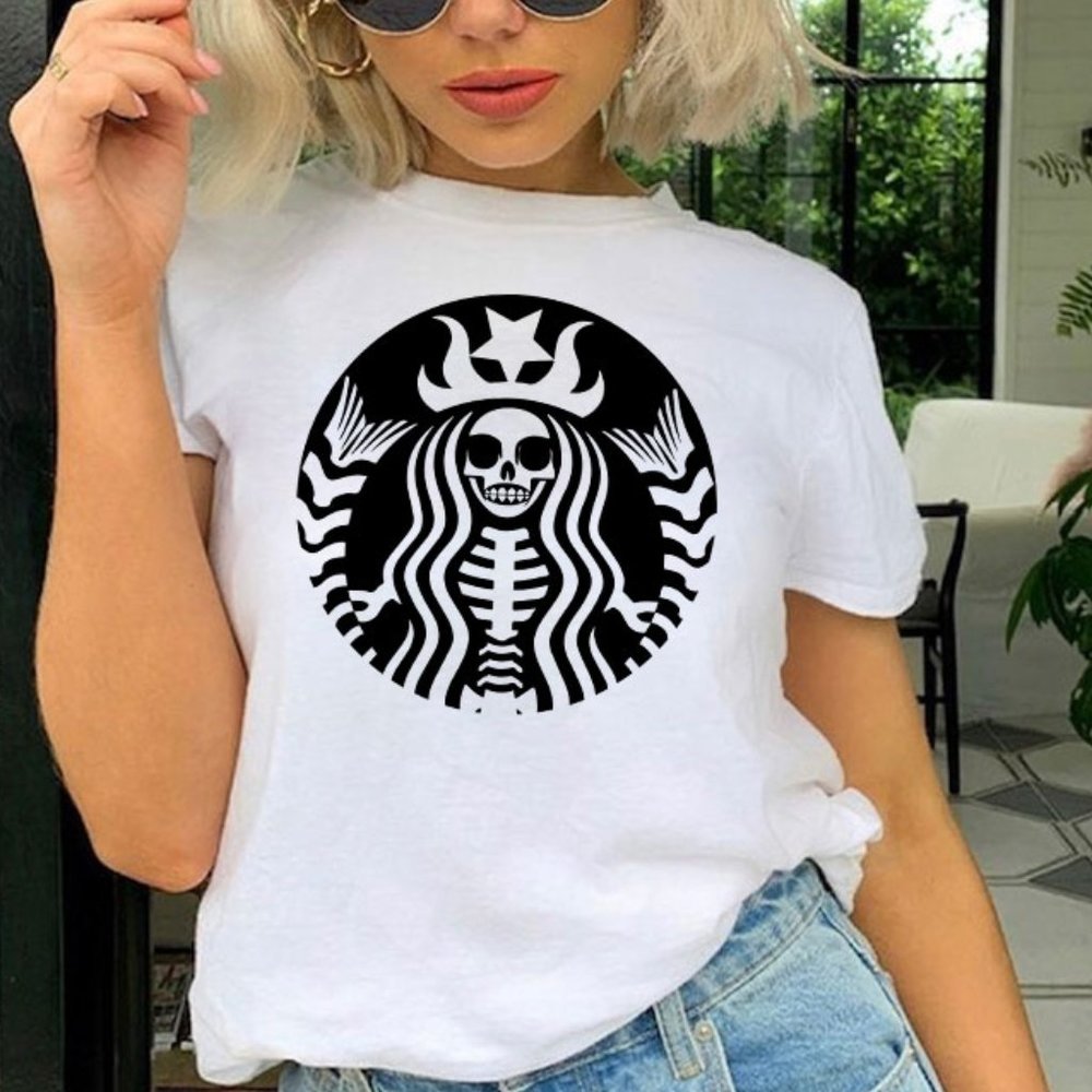 SBux Inspired Witch Graphic Tee